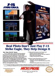 Advert for F-15 Strike Eagle on the Nintendo NES.