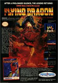 Advert for Flying Dragon: The Secret Scroll on the Nintendo NES.
