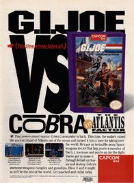 Advert for G.I. Joe: The Atlantis Factor on the Nintendo NES.