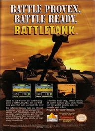 Advert for Garry Kitchen's Battletank on the Nintendo NES.