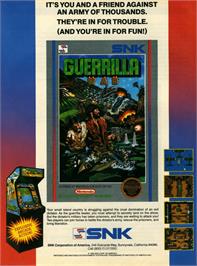 Advert for Guerrilla War on the Nintendo NES.