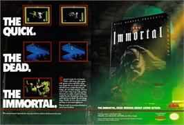 Advert for Immortal on the Commodore Amiga.