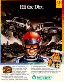 Advert for Ironman Ivan Stewart's Super Off-Road on the Commodore Amiga.