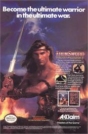 Advert for Ironsword: Wizards & Warriors 2 on the Nintendo NES.