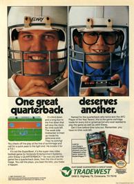 Advert for John Elway's Quarterback on the Nintendo NES.
