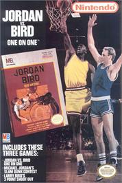 Advert for Jordan vs. Bird: One-on-One on the Commodore 64.