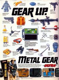 Advert for Metal Gear on the Nintendo NES.