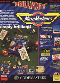 Advert for Micro Machines on the Microsoft DOS.