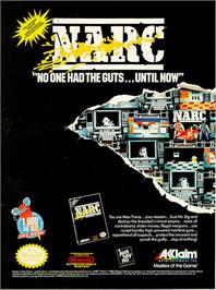 Advert for Narc on the Commodore Amiga.