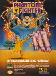 Advert for Phantom Fighter on the Nintendo NES.
