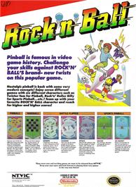 Advert for Rock 'n Ball on the Nintendo NES.