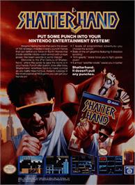 Advert for Shatterhand on the Nintendo NES.