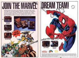 Advert for Spider-Man: Return of the Sinister Six on the Nintendo NES.