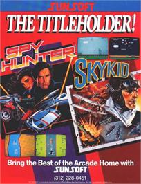 Advert for Spy Hunter on the Microsoft DOS.