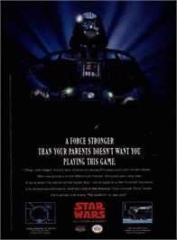 Advert for Star Wars on the Nintendo NES.