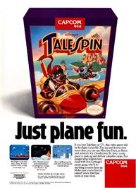 Advert for TaleSpin on the Sega Nomad.
