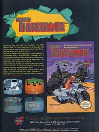 Advert for Thundercade / Twin Formation on the Nintendo NES.