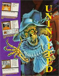 Advert for Uninvited on the Commodore Amiga.