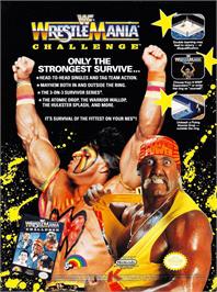 Advert for WWF Wrestlemania Challenge on the Nintendo NES.