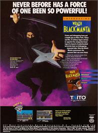 Advert for Wrath of the Black Manta on the Nintendo NES.