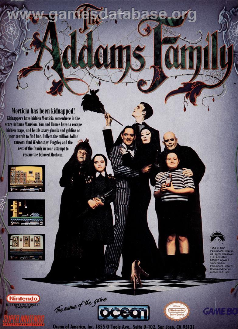 Addams Family, The - Sega Genesis - Artwork - Advert