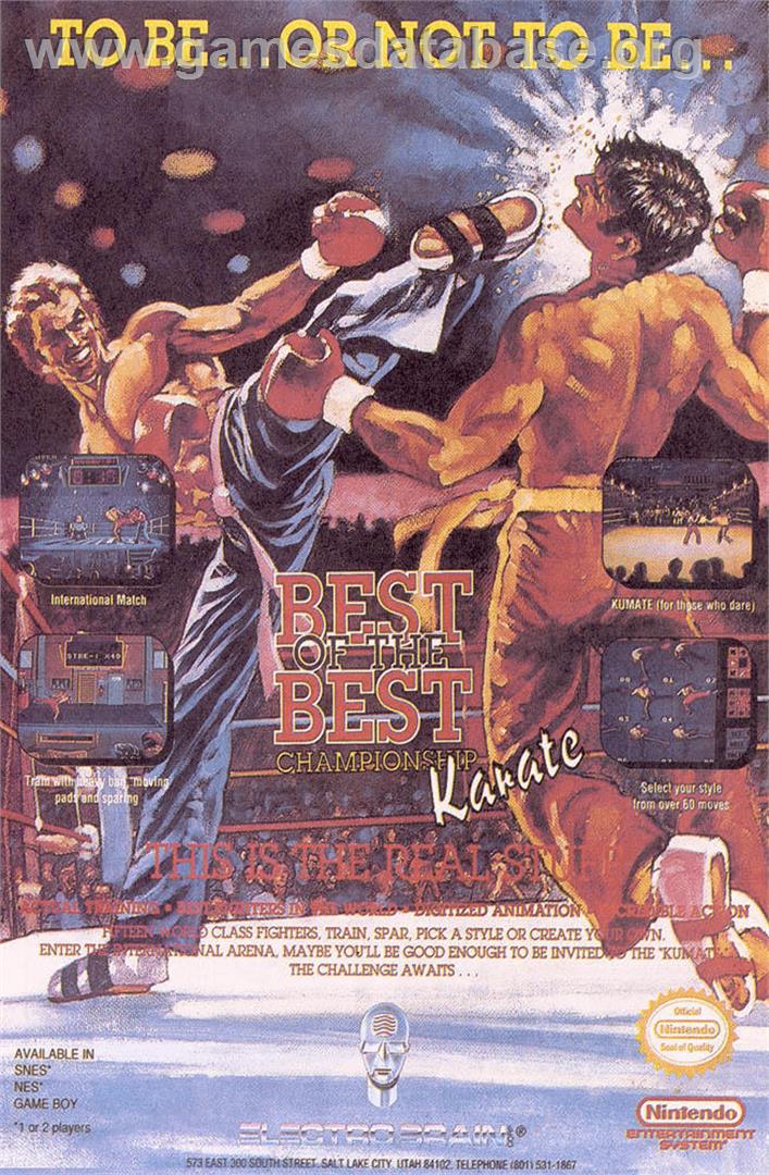 Best of the Best Championship Karate - Sega Nomad - Artwork - Advert