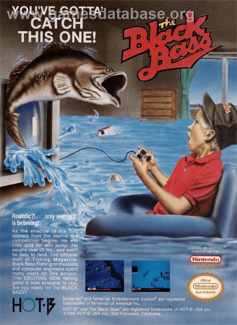 Black Bass - Nintendo NES - Artwork - Advert