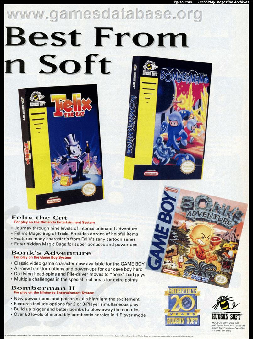 Bomberman 2 - Nintendo NES - Artwork - Advert