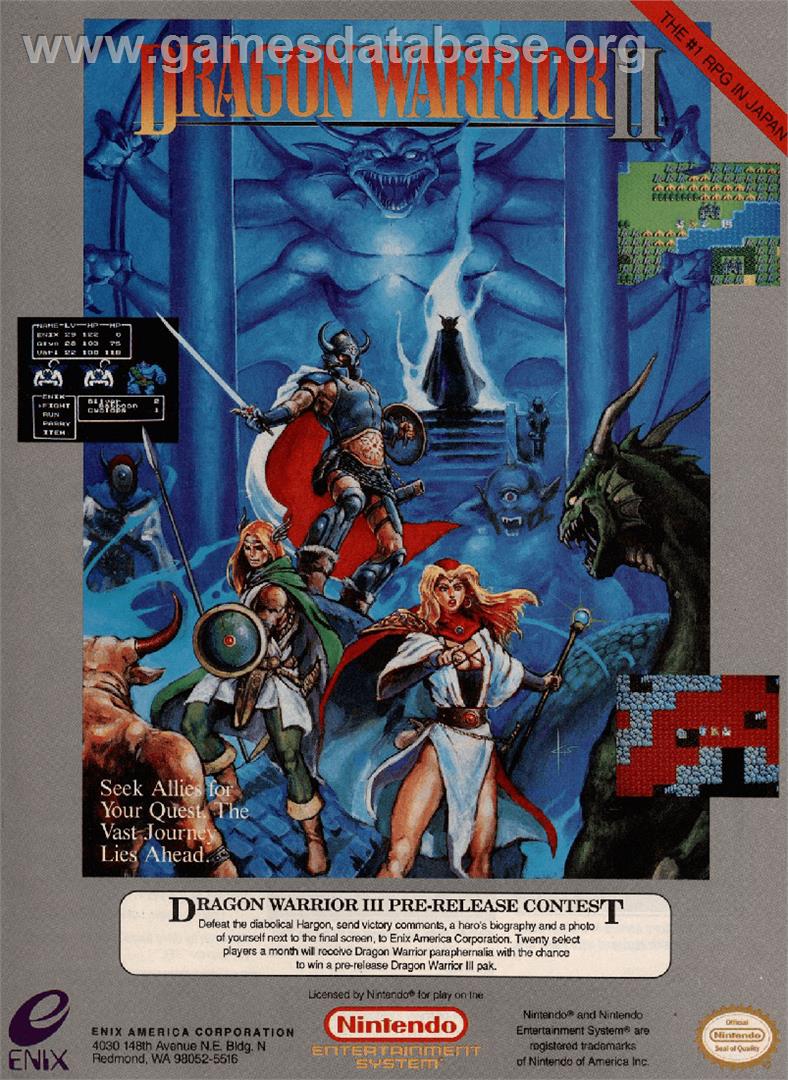 Dragon Warrior 2 - Nintendo NES - Artwork - Advert
