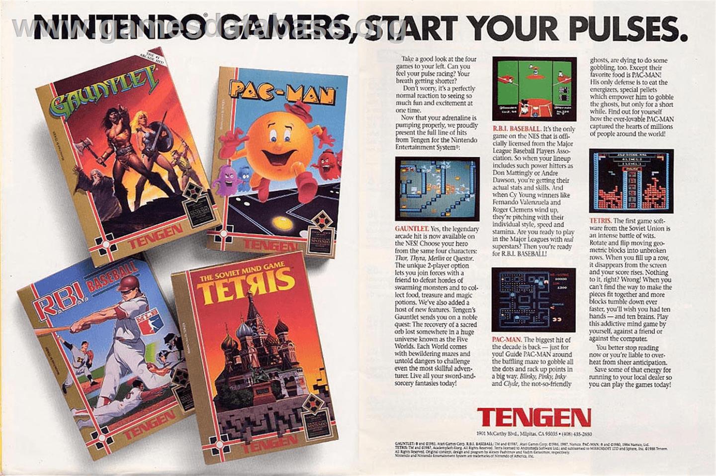 Gauntlet - Nintendo NES - Artwork - Advert
