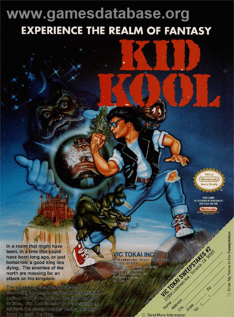 Kid Kool and the Quest for the Seven Wonder Herbs - Nintendo NES - Artwork - Advert