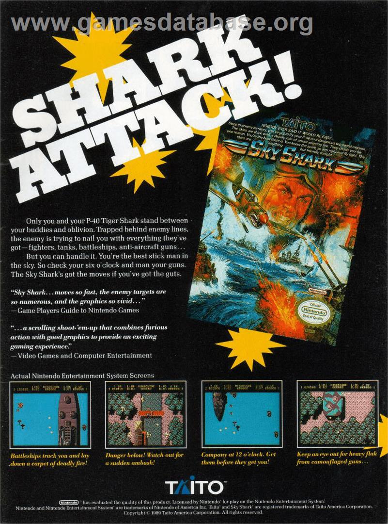 Sky Shark - Commodore Amiga - Artwork - Advert