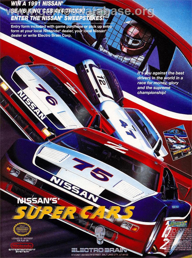 Super Cars - Nintendo NES - Artwork - Advert