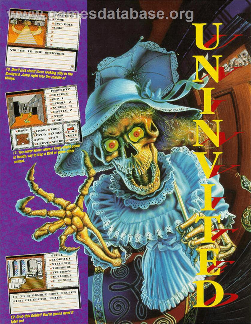 Uninvited - Commodore Amiga - Artwork - Advert