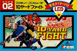 Box cover for 10-Yard Fight on the Nintendo NES.