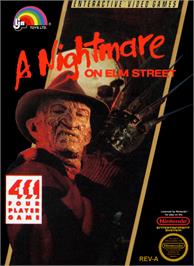 Box cover for A Nightmare on Elm Street on the Nintendo NES.