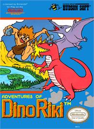 Box cover for Adventures of Dino-Riki on the Nintendo NES.