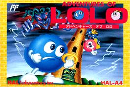 Box cover for Adventures of Lolo on the Nintendo NES.