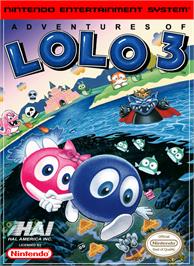 Box cover for Adventures of Lolo  3 on the Nintendo NES.