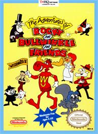Box cover for Adventures of Rocky and Bullwinkle and Friends on the Nintendo NES.