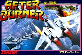 Box cover for After Burner on the Nintendo NES.