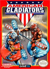 Box cover for American Gladiators on the Nintendo NES.