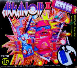 Box cover for Arkanoid - Revenge of DOH on the Nintendo NES.