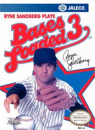 Box cover for Bases Loaded 3 on the Nintendo NES.