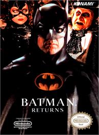 Box cover for Batman Returns on the Nintendo NES.
