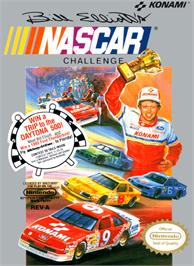 Box cover for Bill Elliott's NASCAR Challenge on the Nintendo NES.