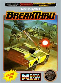 Box cover for Break Thru on the Nintendo NES.