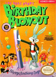 Box cover for Bugs Bunny Birthday Blowout on the Nintendo NES.