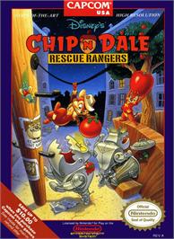 Box cover for Chip'n Dale: Rescue Rangers on the Nintendo NES.