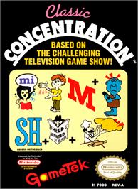 Box cover for Classic Concentration on the Nintendo NES.